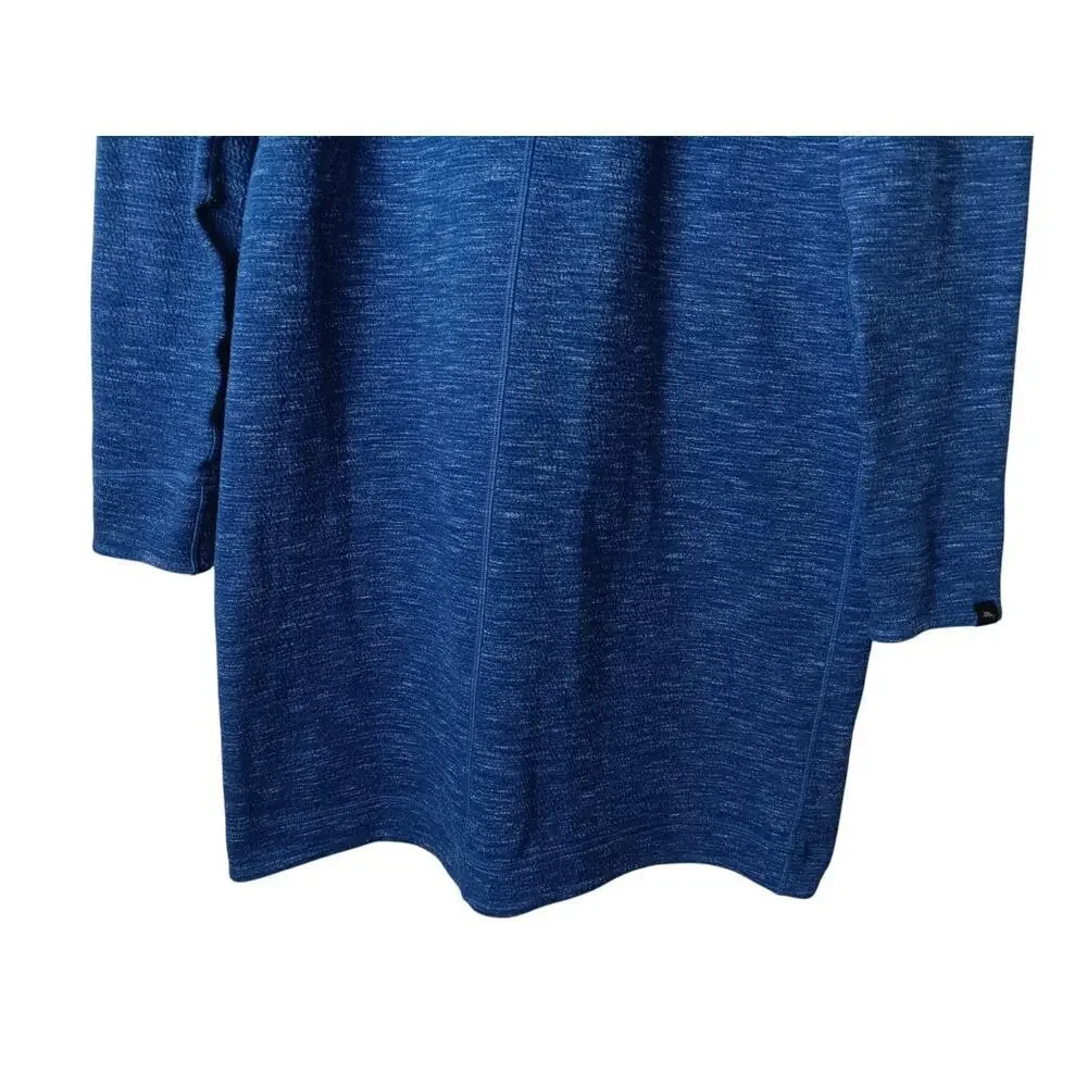 Tommy Bahama Blue Quarter Zip Sweater Dress Long Sleeve Pullover Knit M/L